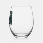 応援30年レッドワイン30歳の誕生日の写真 ステムなしワイングラス (左)