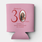 応援30歳ミニマルの誕生日 缶クーラー (裏面)