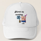 応援30誕生日Tシャツとギフト キャップ (正面)