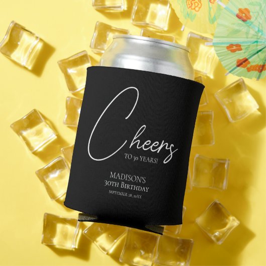 応援30th白黒誕生日 缶クーラー (インサイチュ 夏)