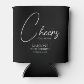 応援30th白黒誕生日 缶クーラー (正面)