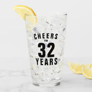 応援32年!第32誕生日ビアグラス贈呈 タンブラーグラス