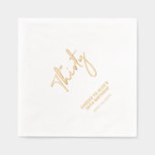 応援3 |モダン大人30歳の誕生日パーティー 箔ナプキン (正面)