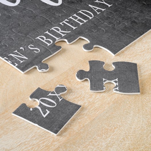 応援40年の黒板誕生日記念 ジグソーパズル (側面)