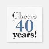 応援40年レトロ石板azure blue カッコいいおもしろい スタンダードカクテルナプキン (正面)