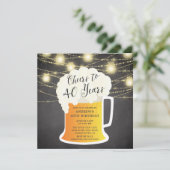 応援40年40歳の誕生日招待状 招待状 (スタンド正面)