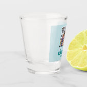 応援40年、ティール(緑がかった色)レトロカスタムクール写真 ショットグラス (左)