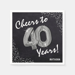 応援40年！40歳 スタンダードカクテルナプキン