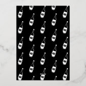 応援40歳の誕生日モダンお洒落招待状 箔招待状 (裏面)