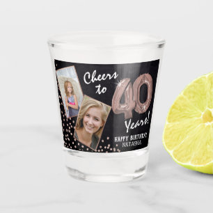 応援40歳の誕生日2写真 ショットグラス