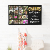 応援40歳フォトコラージュ40歳の誕生日 横断幕 (インサイチュ)