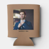 応援40歳ベージュエレガントおもしろいフランスのへ 缶クーラー (裏面)