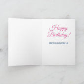 応援40歳写真テンプレート40歳 カード (内部)