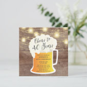 応援40歳40歳の誕生日招待状 招待状 (スタンド正面)