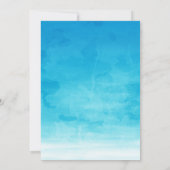 応援40青40歳グラデーションのバースデーモダンパーティー 招待状 (裏面)