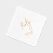 応援4 |モダン大人40歳の誕生日パーティー 箔ナプキン (左)