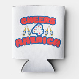 応援4 America in Red、White、Blue 缶クーラー