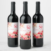 応援50ユーザー名の追加 ワインラベル (ボトル)