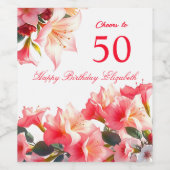 応援50ユーザー名の追加 ワインラベル (シングルラベル)