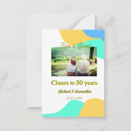 応援50周年の愛は甘いレトロ ノートカード