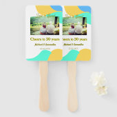 応援50周年の愛は甘いレトロ ハンドファン (正面&裏面)