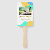 応援50周年の愛は甘いレトロ ハンドファン (裏面)