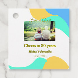 応援50周年の愛は甘いレトロ フェイバータグ