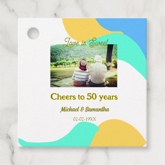 応援50周年の愛は甘いレトロ フェイバータグ (正面)