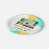 応援50周年の愛は甘いレトロ ペーパープレート (アングル)