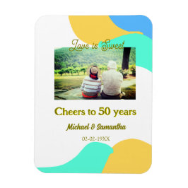 応援50周年の愛は甘いレトロ マグネット