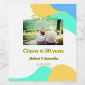 応援50周年の愛は甘いレトロ ワインラベル (シングルラベル)