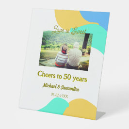 応援50周年の愛は甘いレトロ 台座サイン