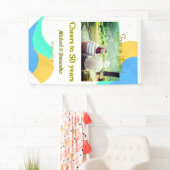 応援50周年の愛は甘いレトロ 横断幕 (インサイチュ)