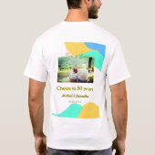 応援50周年の愛は甘いレトロ Tシャツ (裏面)