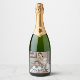 応援50周年パーティードリンクラベル スパークリングワインラベル