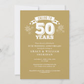応援50周年結婚を迎える 招待状 (正面)