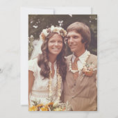 応援50周年記念写真結婚へ 招待状 (裏面)