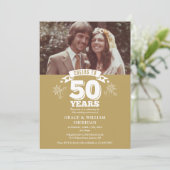 応援50周年記念写真結婚へ 招待状 (スタンド正面)