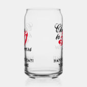 応援50年のカスタムハッピーバースデー缶 ガラス缶 (右)