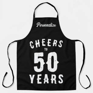 応援50年カッコいい50誕生日BBQエプロン エプロン