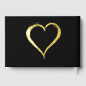 応援50年ゴールド・フォイルとブラック ゲストブック (裏面)