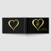 応援50年ゴールド・フォイルとブラック ゲストブック (全面)