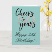 応援50年ハッピーバースデー50th カード (黄色い花)