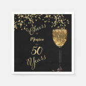 応援50年誕生日 スタンダードカクテルナプキン (正面)