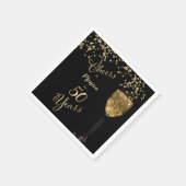 応援50年誕生日 スタンダードカクテルナプキン (角)