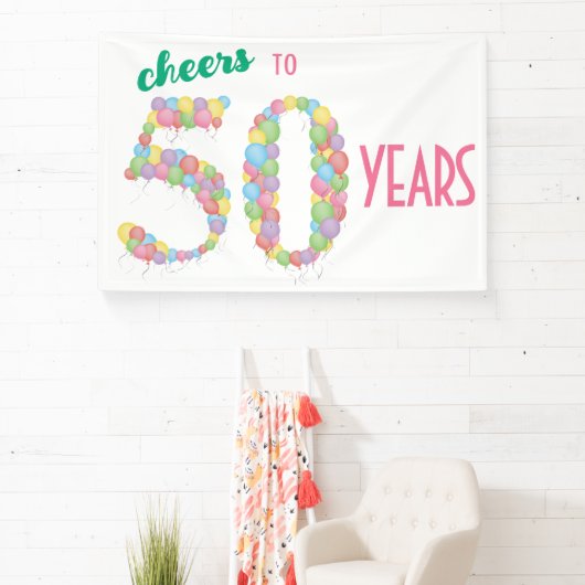 応援50年50誕生日記念日 横断幕 (インサイチュ)