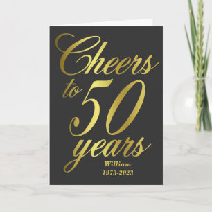 応援50年50誕生日 カード