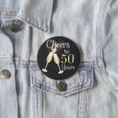 応援50年50th誕生日パーティラウンドブット 缶バッジ (インサイチュ)