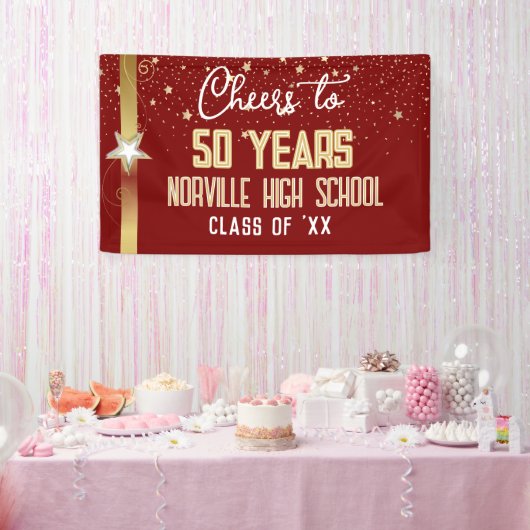 応援50年！カスタムクラス懇親会バナー 横断幕 (パーティー)