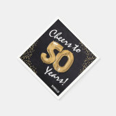 応援50年！50歳 スタンダードカクテルナプキン (角)